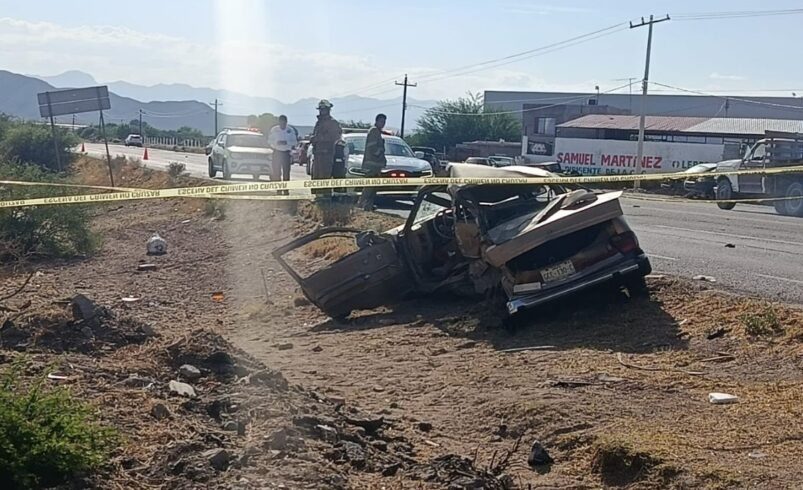 Adulto mayor fallece en choque múltiple en el ejido 6 de enero de Lerdo