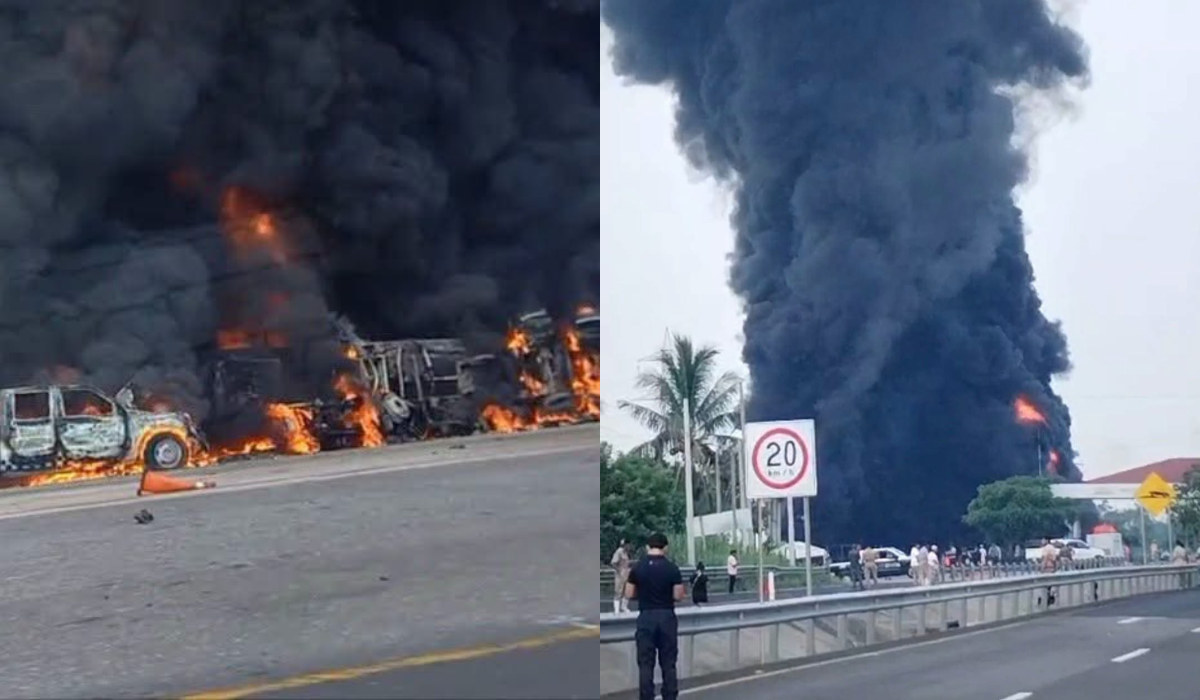 Explota pipa de combustible en los límites de Veracruz y Tabasco