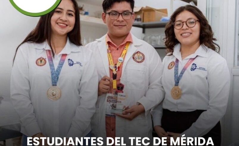 Estudiantes del Tec de Mérida ganan oro en concurso internacional