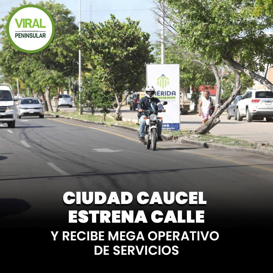 Ciudad Caucel estrena calle y recibe Mega Operativo de Servicios