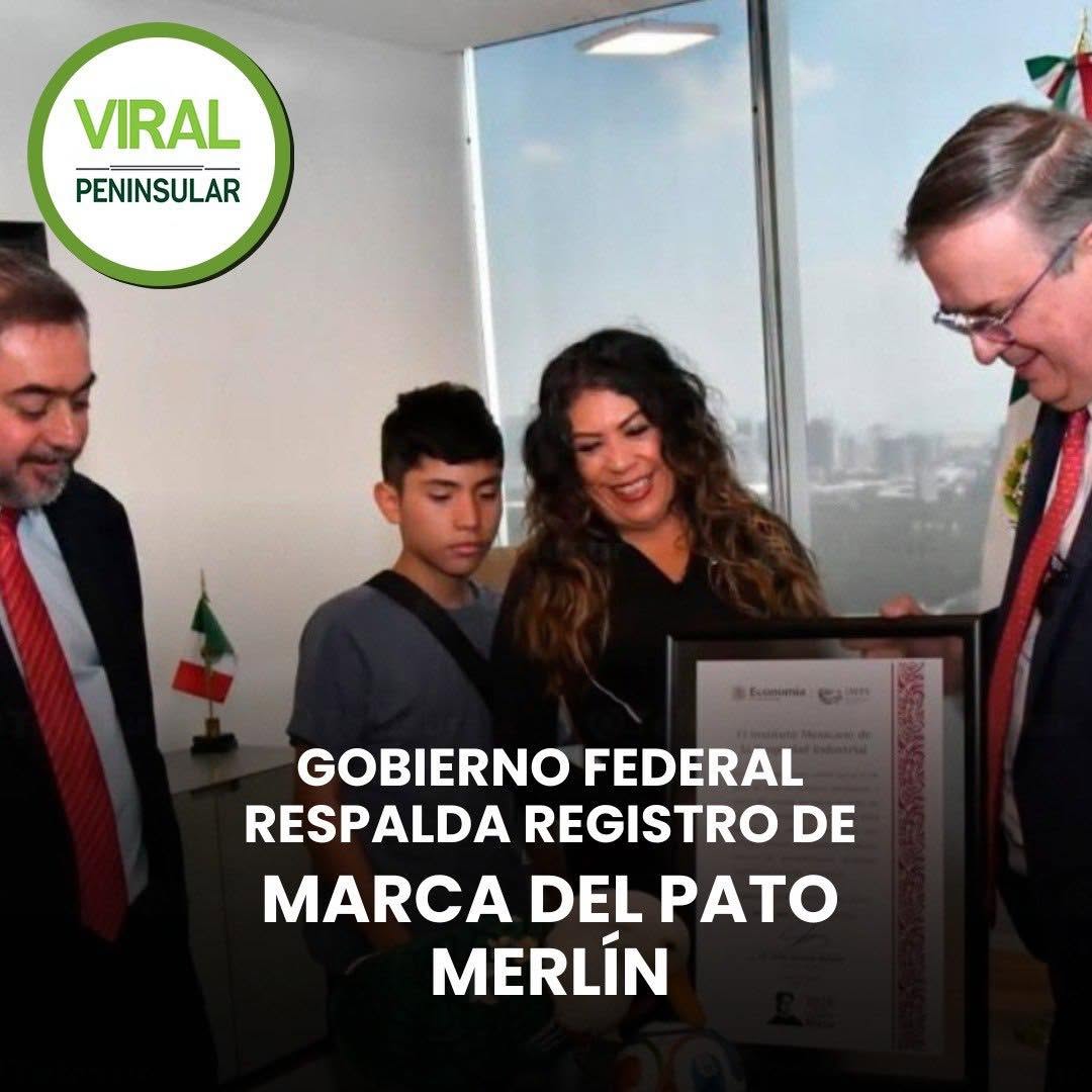 Gobierno federal respalda registro de marca del Pato Merlín