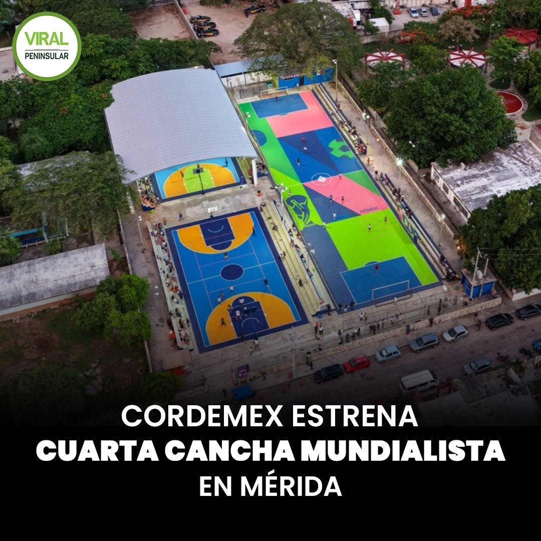 Cordemex estrena cuarta cancha mundialista en Mérida
