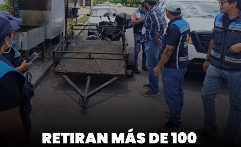 Retiran más de 100 comercios irregulares de las calles de Mérida