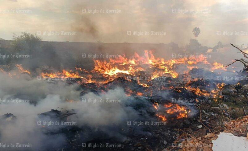 Se incendia Centro de Transferencia de la colonia Compresora en Torreón