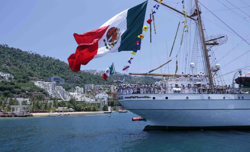 Buque Cuauhtémoc regresa al mar; zarpa tras accidente en 2025