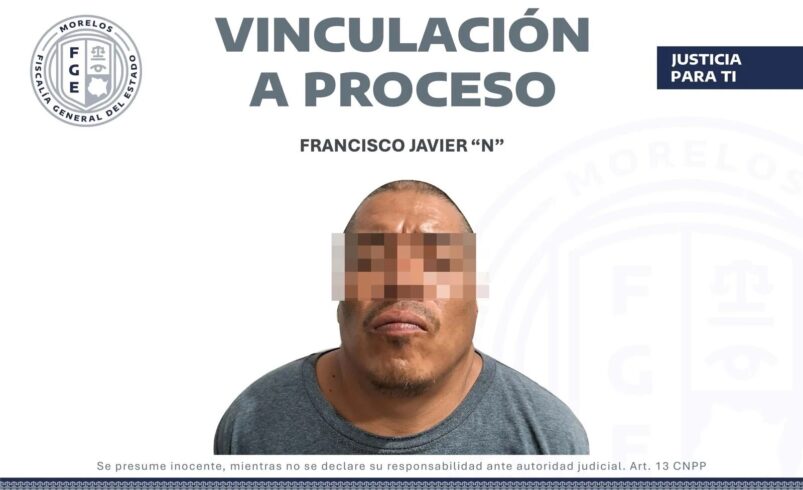 Vinculan a proceso a Francisco Javier ‘N’ por el feminicidio de Claudia Tacoronte en Cuautla
