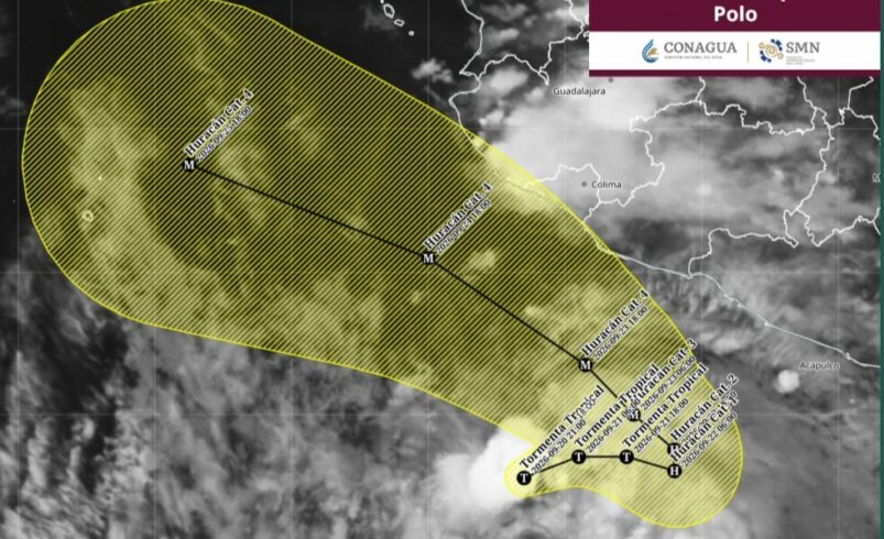 Polo amenaza costas de México con lluvias fuertes y oleaje elevado; ¿qué estados se verán afectados?