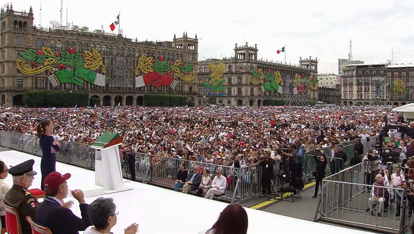 Sheinbaum cierra gira en el Zócalo y defiende la soberanía: ‘Los y las mexicanos no queremos injerencias’