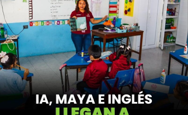#Viral | Cinco escuelas de Yucatán comenzaron el ciclo 2026-2027 con el nuevo modelo “Planteles Renacimiento Maya”, que incorpora enseñanza de lengua maya e inglés, inteligencia artificial, formación tecnológica y desarrollo socioemocional, informó la Segey.