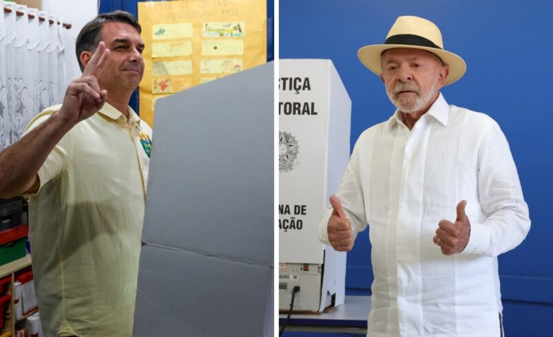 Lula y Flávio Bolsonaro irán a segunda vuelta en Brasil tras una elección cerrada