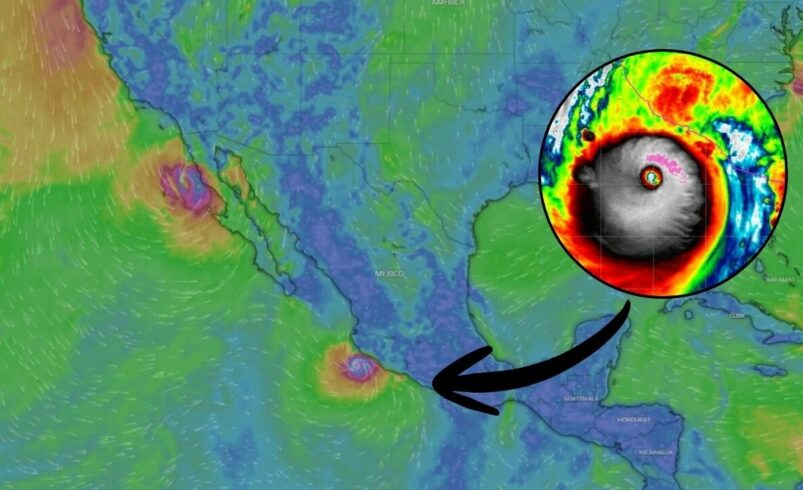 Huracán Simón, muy cerca de ser Categoría 5; mantiene en alerta el occidente de México